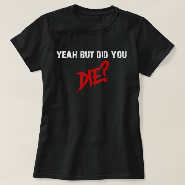 Camiseta sí, pero murió (Diseño del anverso)