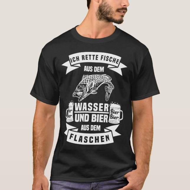 CAMISETA SI PESCAS EN MI LUGAR / PESCA (Anverso)