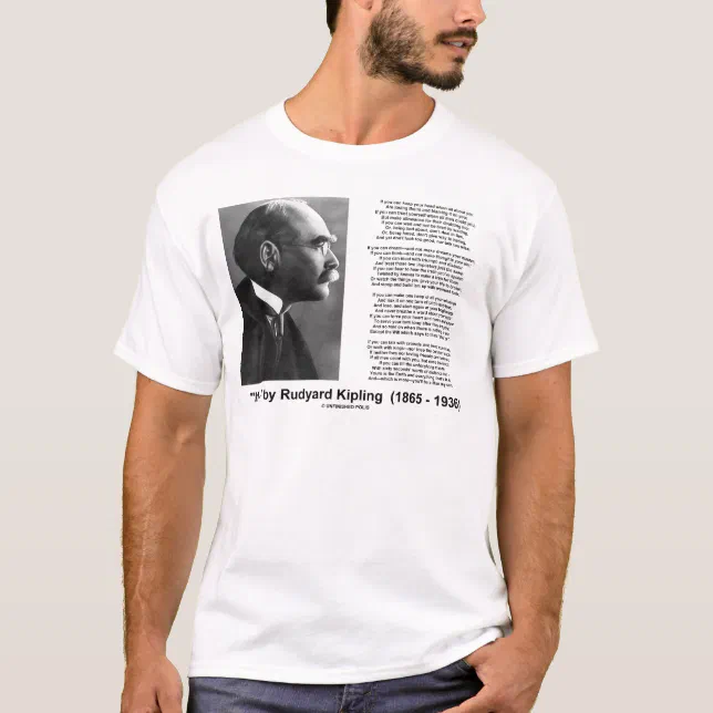 Sastre Receptor garrapata Camiseta "Si" poema de Rudyard Kipling | Zazzle.es