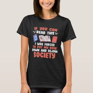 Camiseta Si puede leer este libro Booknerd Reading fans
