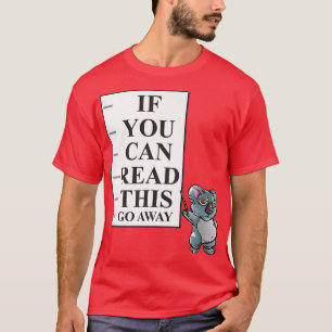 Camiseta Si Pueden Leer Esto Ahuir Introvert Nerd Koala