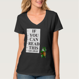 Camiseta Si Pueden Leer Esto Ahuyan Introvert Nerd Turtle