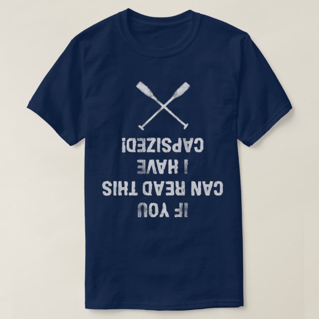 Camiseta Si pueden leer esto he captado Kajak Paddeln (Diseño del anverso)