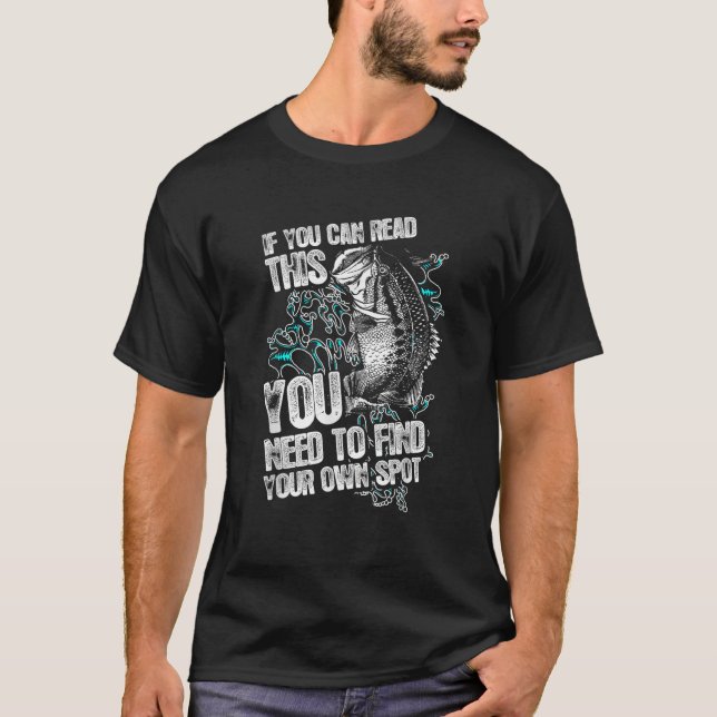 Camiseta SI PUEDES LEER ESTE TONTO DE Pescado (Anverso)
