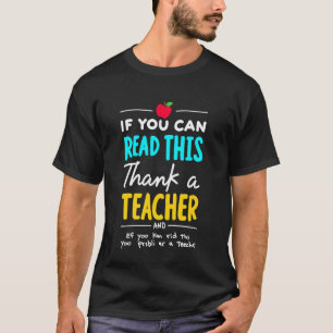 Camiseta Si Puedes Leer Esto, Agradece a un Profesor de Ing