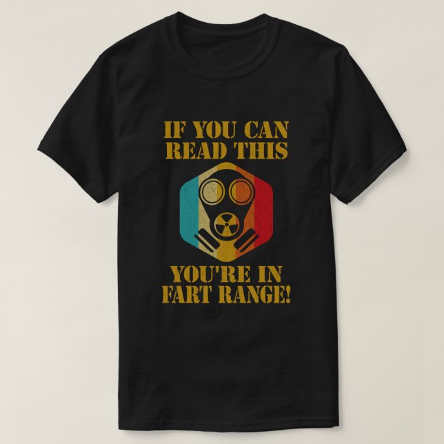 Camiseta Si puedes leer esto, estás en el rango de los pedo (Diseño del anverso)