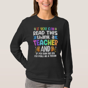 Camiseta Si Puedes Leer Esto Gracias A Un Profesor Appres