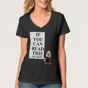 Camiseta Si Puedes Leer Esto Lejos Nerd American Bald Ea