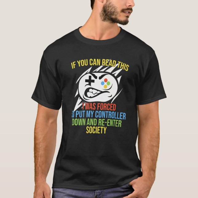 Camiseta Si Puedes Leer Esto Me Obligaron A Bajar Mi C (Anverso)