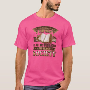 Camiseta Si Puedes Leer Esto Me Obligaron A Poner Mi Libro