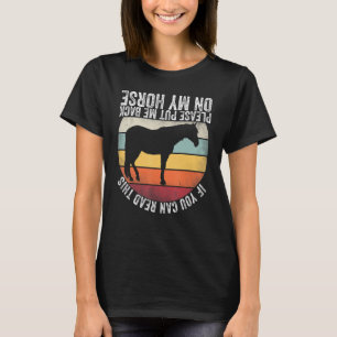 Camiseta Si puedes leer esto, por favor, devuélveme la cabe