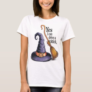 Camiseta Sí, puedo manejar un palo de color femenino de Hal