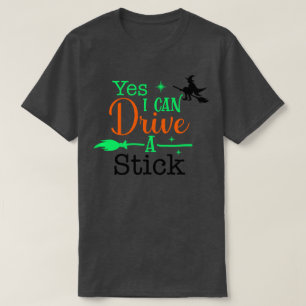 Camiseta Sí, puedo manejar una Halloween de mujeres palas