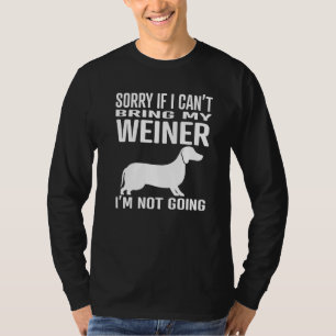 Camiseta Si Puedo Traer A Mi Perro Más Weiner Divertido Dac