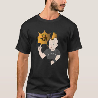 Camiseta Sí Punk Bebé fuerte Metalizado