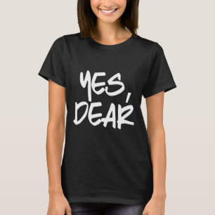 Camiseta Sí Querido Marido Azotado Divertido Unión De Dos I