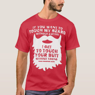 Camiseta Si quieres llevar mi barba divertida