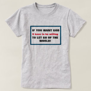 Camiseta Si Quieres Que Dios Salte Del Mundo Cristiano