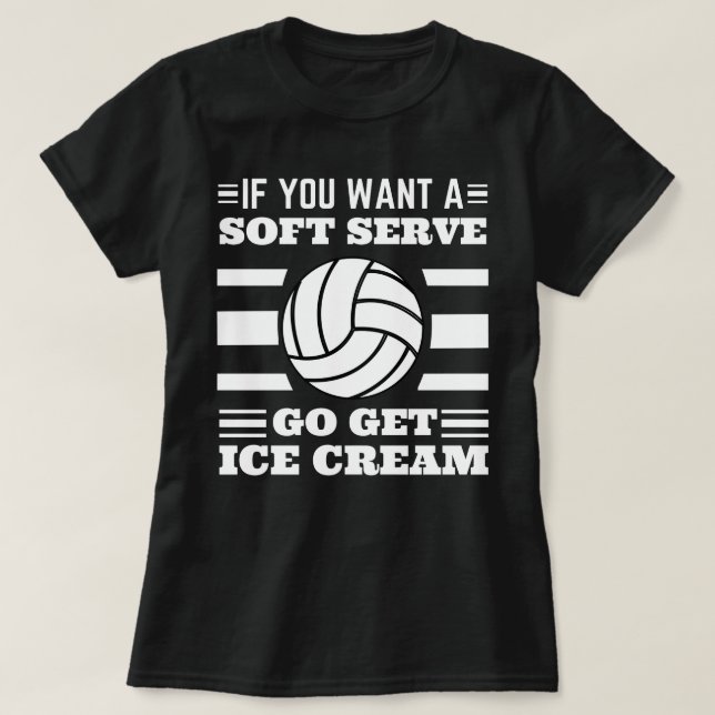 Camiseta Si Quieres Un Servicio Suave Ve A Pedir Helado (Diseño del anverso)