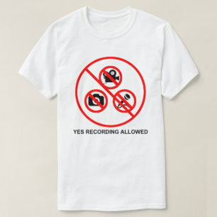 Camiseta Sí registración permitida