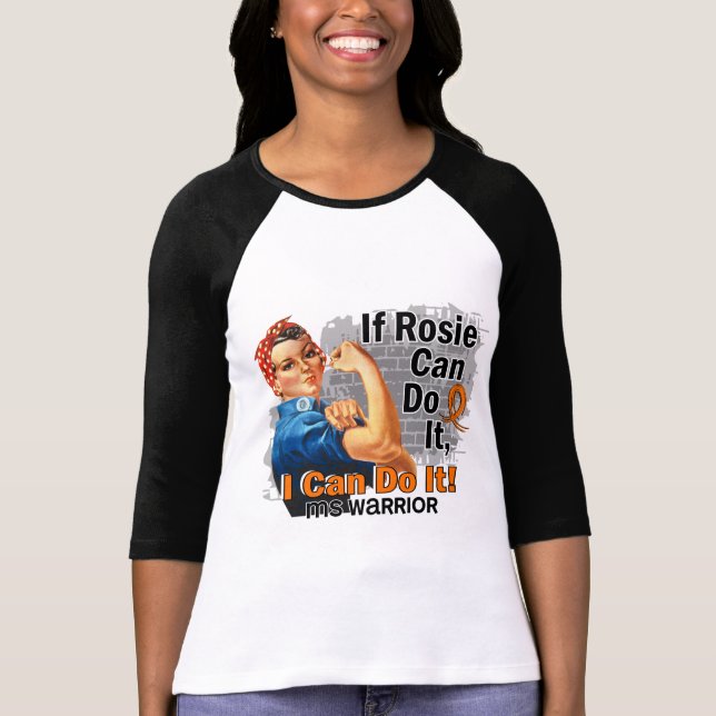 Camiseta Si Rosie puede hacerlo guerrero del ms (Anverso)