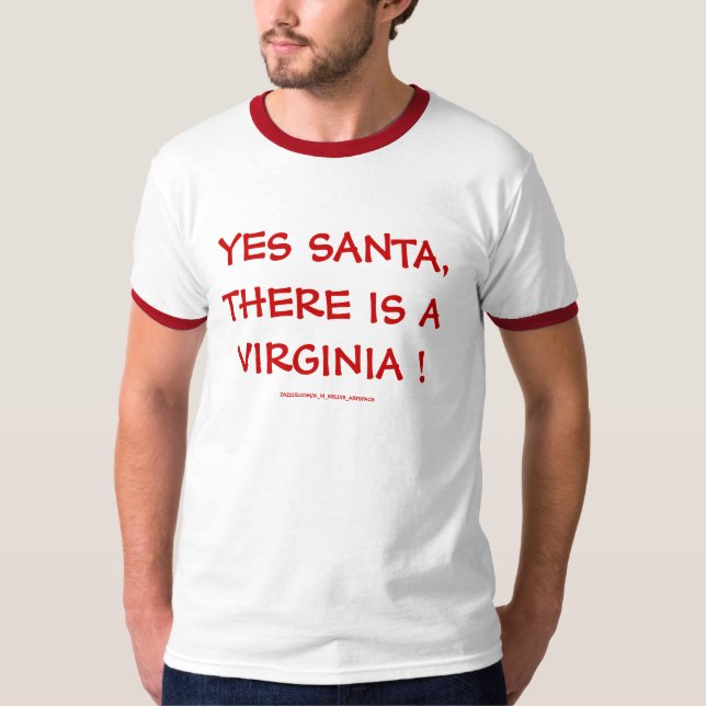 CAMISETA ¡SÍ SANTA, HAY UNA VIRGINIA! (Anverso)