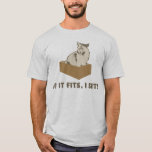 Camiseta Si Se Ajusta, Me Sits Gato<br><div class="desc">Regla de gato número 1:  Si encaja,  me siento.  Si a tu gatito no le gusta sentarse en cualquier contenedor que pueda caber,  probablemente no sea un gato y deberías sacarlo.</div>