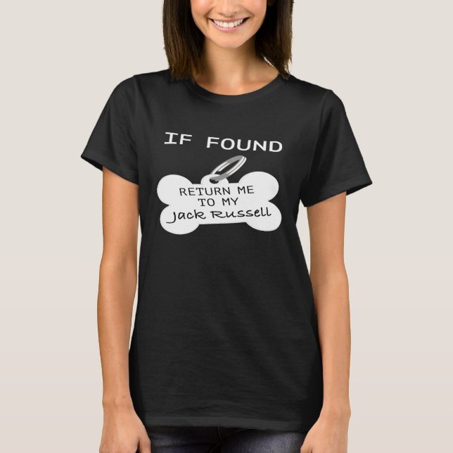 Camiseta Si Se Encuentra, Devuélveme A Mi Jack Russell (Anverso)