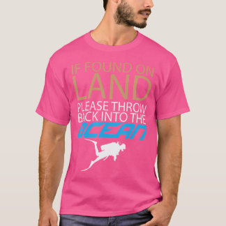 Camiseta Si Se Encuentra En Tierra Arrojada Al Océano Funny
