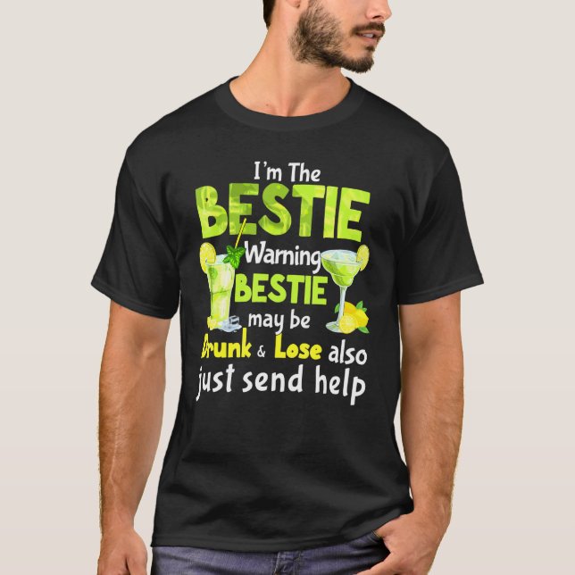 Camiseta Si se pierde borrachín, por favor regrese a Bestie (Anverso)
