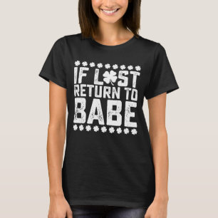 Camiseta Si se pierde, devuélvase a Babe soy Babe Pareja co