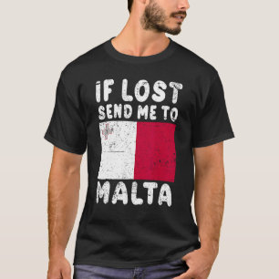 Camiseta Si se pierde, envíeme a Malta
