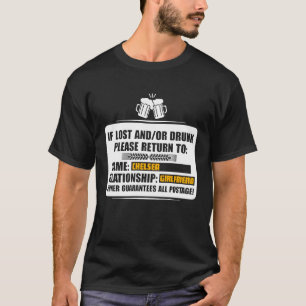 Camiseta Si se pierde o se bebe, regrese a CHELSEA Girlfrie