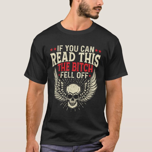 Camiseta Si Se Puede Leer Esto La Perdida Se Quitó De Biker (Anverso)