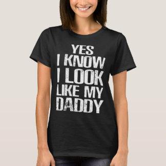 Camiseta Sí, Sé Que Me Parezco A Mi Papi Cute Niños Padre