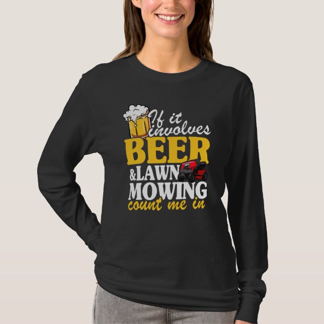 Camiseta Si Se Trata De Cerveza Y Cerveza, Cuéntame En Tier (Anverso)