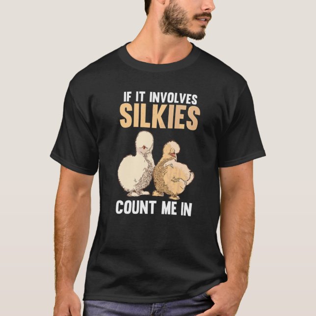Camiseta Si Se Trata De Pollos Seda Cuéntame (Anverso)