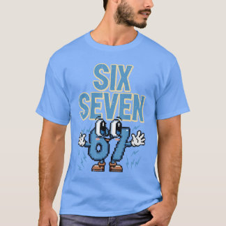 Camiseta Si Seven 67 Eyes Funny 6 7 Meme Gen Alpha Boys Gir