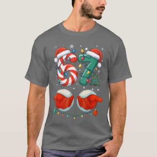 Camiseta Si Seven 6 7 67 Navidad Familia divertida
