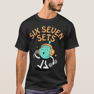 Camiseta Si Seven Gym meme 6 7 familia de ejercicios