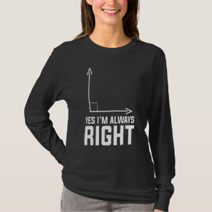 Camiseta Sí, siempre tengo razón Profesor/a de matemáticas
