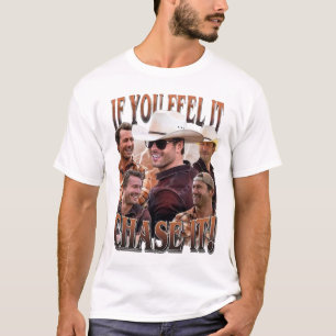 Camiseta Si siente que lo persigue, Glen Powell Shirt
