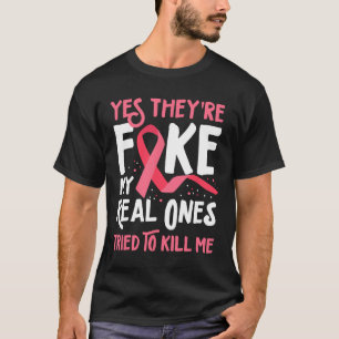 Camiseta Sí, son falsos, mis verdaderos, trataron de matarm