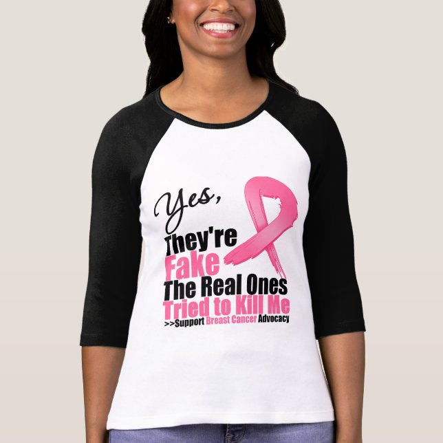 Camiseta SÍ, son falsos...Mis verdaderos trataron de matarm (Anverso)