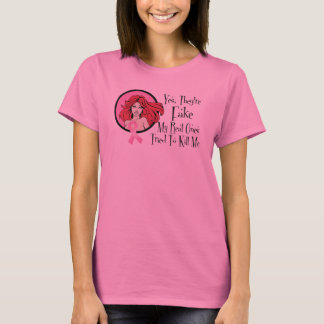 Camiseta Sí, Son Falsos Supervivientes De Cáncer De Mama De