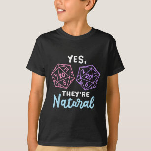 Camiseta Sí, son naturales 20 D20 Dice Funny Rpg Gamer