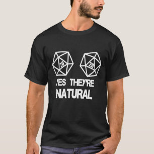 Camiseta Sí, son naturales 20 D20 Dice Rpg Gamer