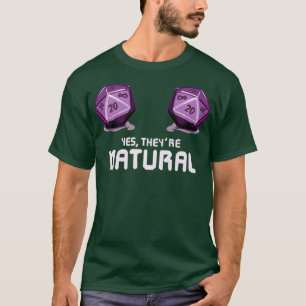 Camiseta Sí, son tablero de dados de Dungeon Gamer natural