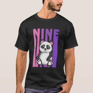Camiseta Sí, SOY 9 Tema de Panda 9º Pi