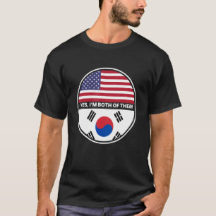 Camiseta Sí, Soy Ambas De Ellas Bandera De Estados Unidos J
